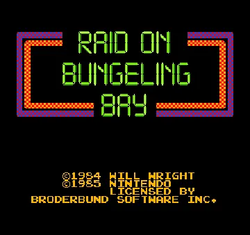 Vs. Raid on Bungeling Bay (Japan) screen shot title